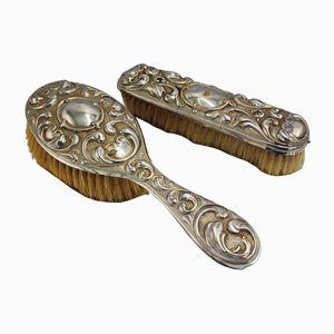 Plated Brush, 1890s, Set of 2