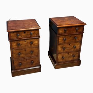 Antique Nightstands in Mahogany, Set of 2
