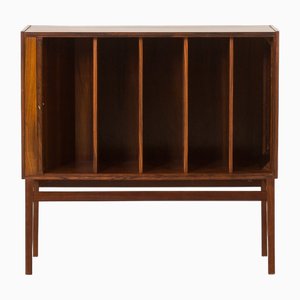 Scandinavian Rosewood Vinyl Records Cabinet, 1960