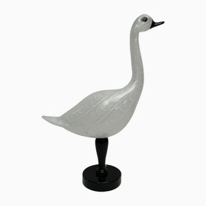 Blown Glass Duck Sculpture by Licio Zanetti, Murano, Italy, 1950