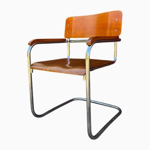 Fauteuil Bauhaus Tubulaire B34 attribué à Marcel Breuer, Europe, 1930s