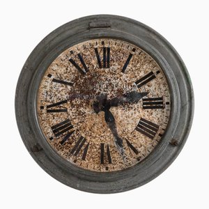 Industrial French Wall Clock from Electric Brillié