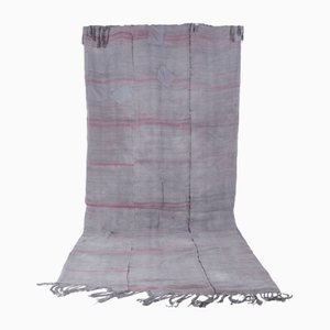 Tapis Vintage Gris en Chanvre, 1960
