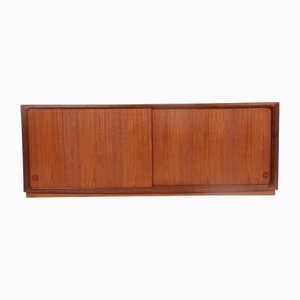 Danish Low Teak Sideboard with Drawers, 1960s