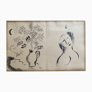 Marc Chagall, Composición, 1959, Litografía