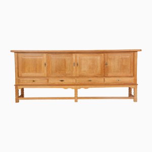 Danish Sideboard in Leached Oak by Henning Kjærnulf, 1960s