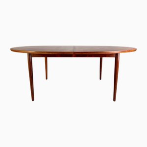 Tavolo da pranzo ovale Mid-Century in teak