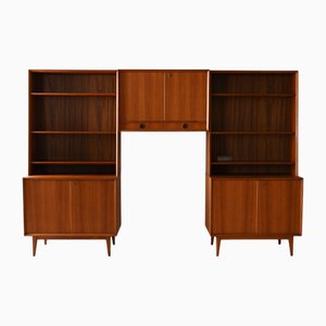 Scandinavian Modular System in Teak, 1960s, Set of 3
