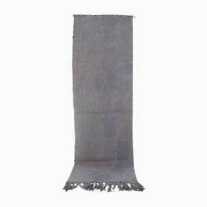 Tapis Kilim en Chanvre Gris, Turquie, 1960