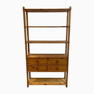 Libreria grande in pino, anni '90