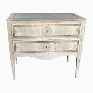 20th Century Italian Bleached Walnut Commode with Inlay