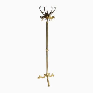 Freistehende italienische Vintage Garderobe aus Messing
