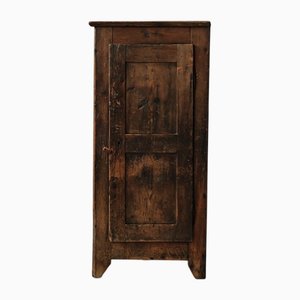 Französischer Berg-Volkskunstschrank aus Kiefernholz, 1800er