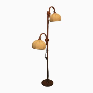 Multi-Adjustable Floor Lamp in Teak by Domus, 1970s