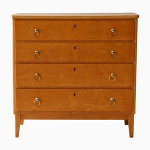 Vintage Scandinavian Chest of Drawers in Birch, 1950s