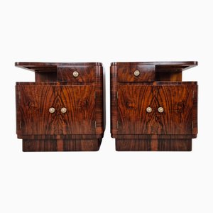 Art Deco Venetian Seagull Wings Nightstands, 1940, Set of 2