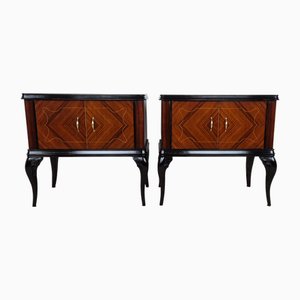 Art Deco Vanity Bedside Tables, 1943, Set of 2