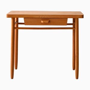 Table de Chevet Scandinave en Hêtre, 1960s