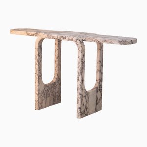Cut and Fold Marble Console by Serafini