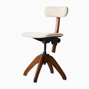 Scandinavian Oak Office Chair, 1920s