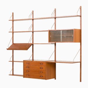 Danish Three Bay Shleving Unit by PS System for Randers Møbelfabrik, 1960s
