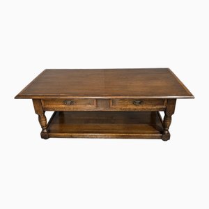 Oak Plank Coffee Table, 1920