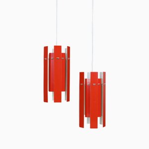 Cocktail Hängelampen von Henning Rehhoff für Fog & Mørup, 1970er, 2er Set