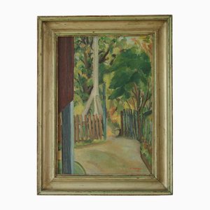 D. Jacobson, Beyond the Gate, 1960s, Oil on Canvas, Framed