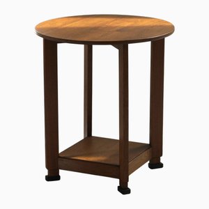 Mesa holandesa modernista Art Déco con patas de bloque negro, años 20