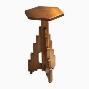 Art Deco Dutch Modernist Hexagonal Pedestal, 1920s