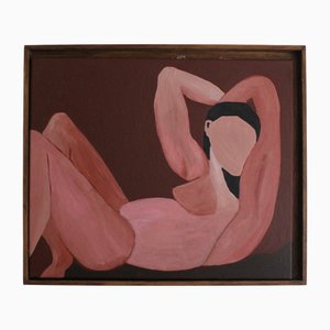 Bodasca, Femme sur le dos, Acryl auf Leinwand