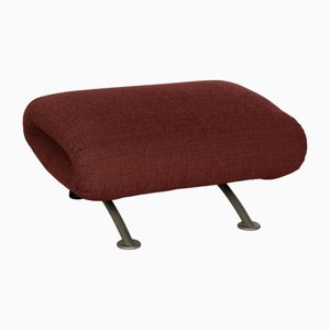 Stoff Hocker in Weinrot von Rolf Benz