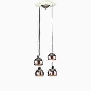 Lampe à Suspension Vintage en Métal Chromé, 1960s