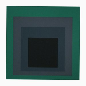 D'après Josef Albers, Homage to the Square : Grisaille and Patina, 1977, Sérigraphie Couleur