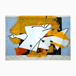 After Georges Braque, L'Oiseau Jaune, 1959, Lithograph