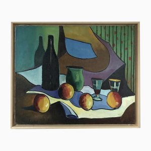 Jac Laubé, Still Life with Apples, 1941, Oil on Canvas