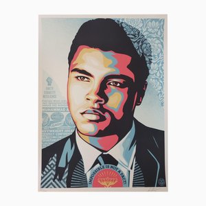 Shepard Fairey (Obey), Muhammad Ali, Heavyweight Ideals, 2023, Screenprint