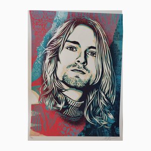 Shepard Fairey (Obey Giant), Kurt Cobain, Endless Nameless, 2021, Screenprint