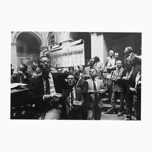 Pascal Baril, La Bourse Palais Brogniart, 1982, Impresión en gelatina de plata