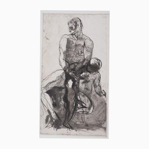 After Auguste Rodin, Father and Child, 1897, Engraving