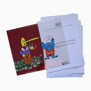 Keith Haring, Artwork for Animation, 1990, Techniques mixtes