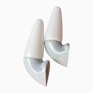 Wandlampe Modell 6035 in Hellgrau von Sigvard Bernadotte für Ifö, 2er Set