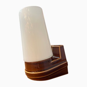 Wall Lamp Model 6080 in Brown by Sigvard Bernadotte for Ifö