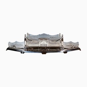 Large Silver Planter with 3 Glass Inserts from Wilkens & Sons, Germany, 1906