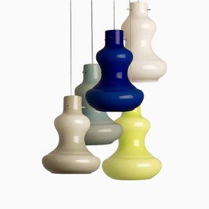 Vintage Murano Glas Hängelampe von Massimo Vignelli für Venini, 1960