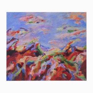 Hans-Henrik Husemann, Terra Felicis, 1940s, Acrylique sur Toile