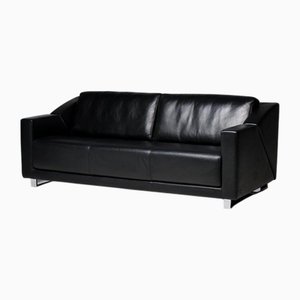 Schwarzes Modell 350 Ledersofa von Rolf Benz, 2008