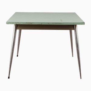 Square Table with Green Top, 1960s