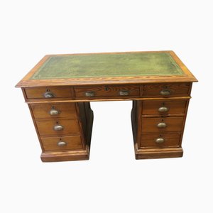Bureau Piédestal Victorien en Pin, 1880
