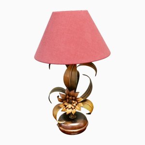 French Painted Toleware Conservatory Table Lamp, 1960